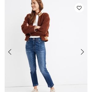 Madewell high rise slim boyjean, seamed edition